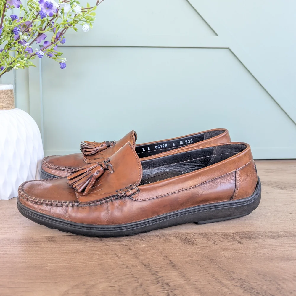 Bragano Kiltie Tassel Leather Men's Loafers